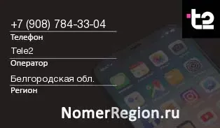 Кто звонил с 9087843304 - регион и оператор